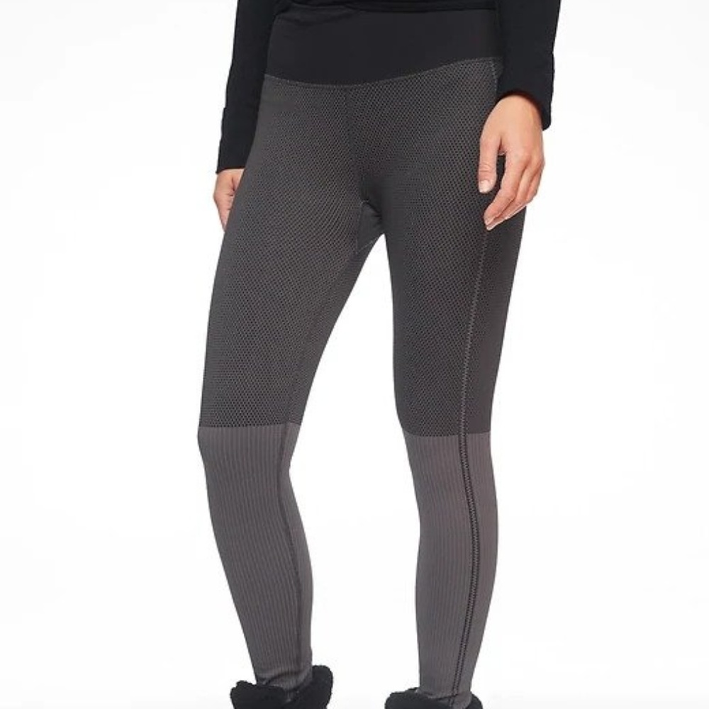 Athleta Flurry Colorblock Base Layer Tights size S
